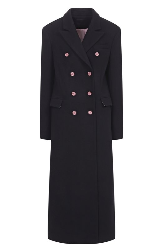 Пальто из шерсти и кашемира Lesyanebo LN01H-971_TH Чёрный LN01H-971_TH