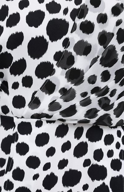 Платье из вискозы MSGM черно-белого цвета по цене 48150 руб., арт. 2941MDA32Y 207688, фото 5 Платье из вискозы MSGM, арт. 2941MDA32Y 207688, фото 5