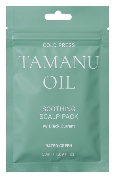 Женская успокаивающая маска для кожи головы с маслом таману холодного отжима (50ml) RATED GREEN, арт. 8809514550177