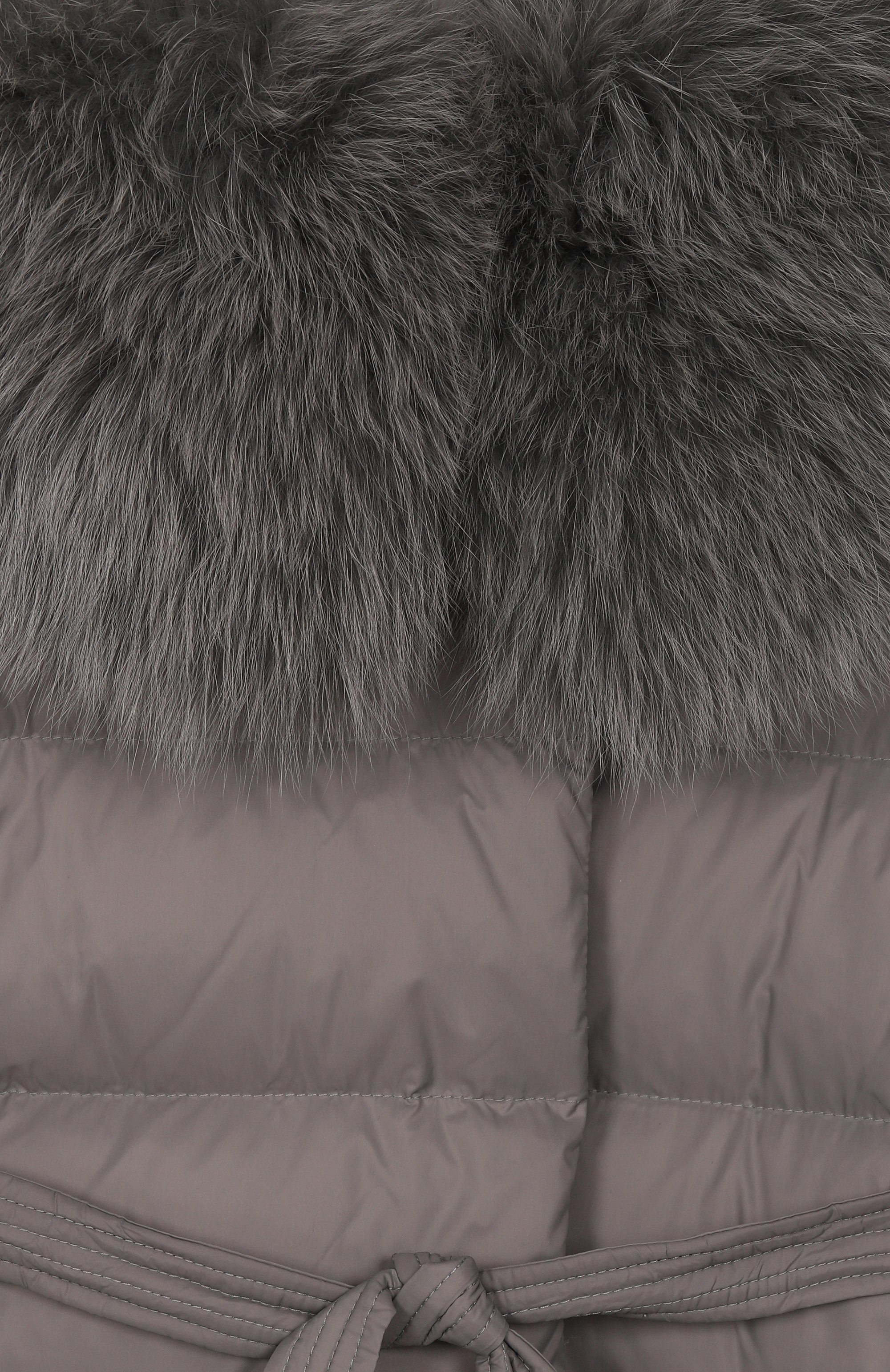 Пуховое пальто с отделкой из лисы YVES SALOMON ENFANT, арт. 25WEM920XXD0XW/6A, фото 3