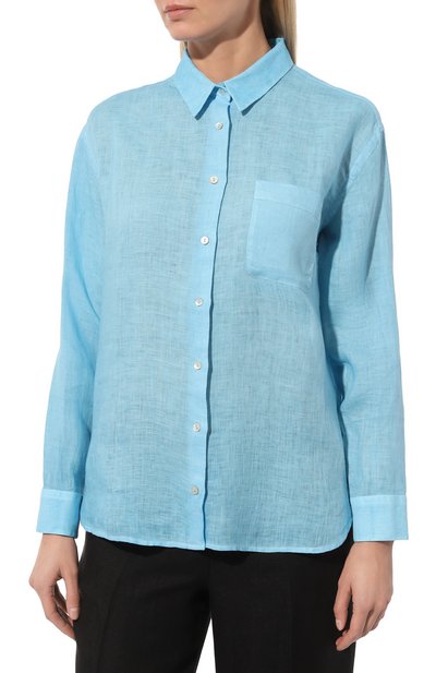 Льняная рубашка 120% LINO, арт. 31ALIW19GE/000B317/S00, фото 3