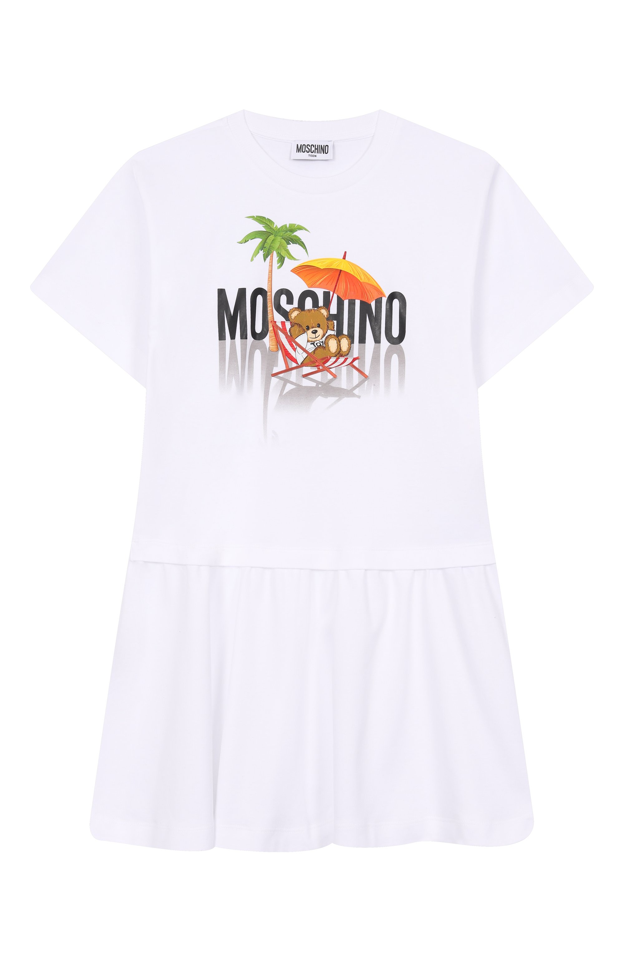 Хлопковое платье MOSCHINO, арт. HDV0G7/LAA42/10-14, фото 1