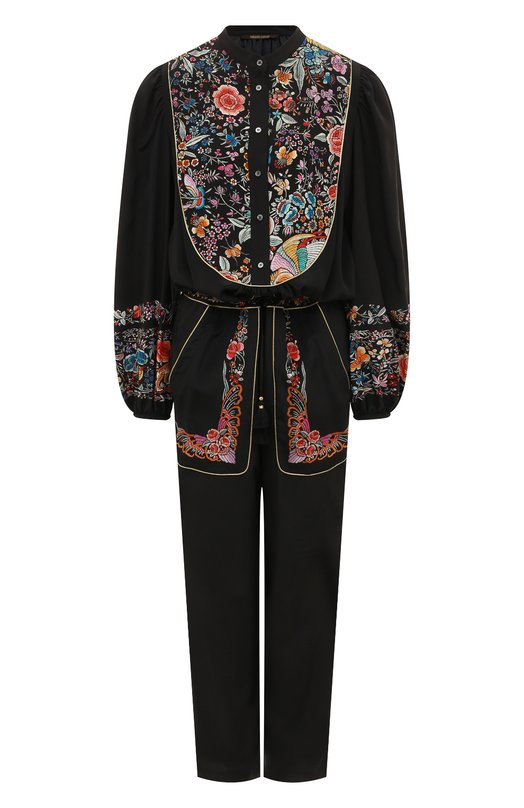 

Шелковый комбинезон Roberto Cavalli, Чёрный