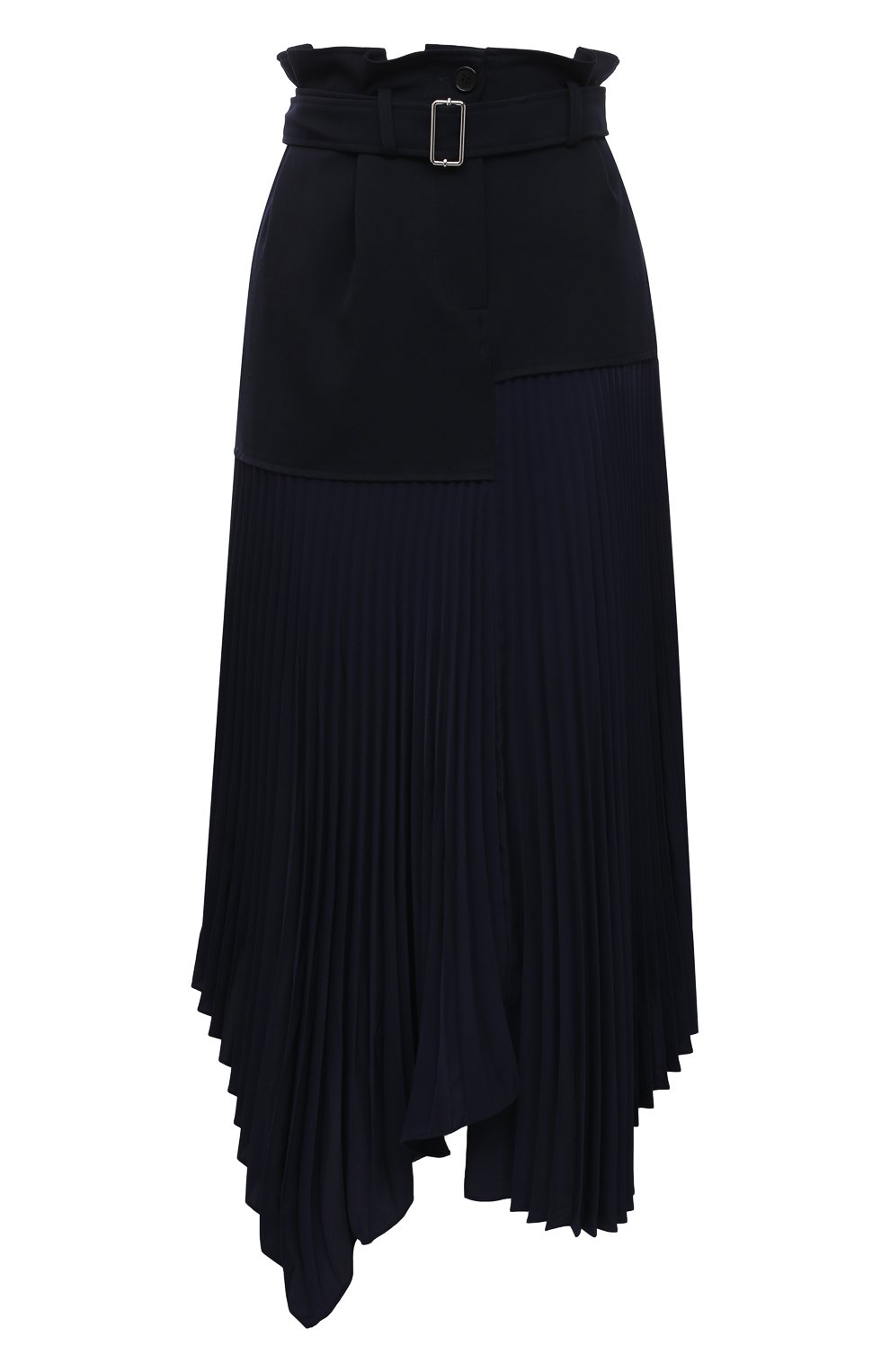 Шерстяная юбка JW ANDERSON темно-синего цвета по цене 89950 руб., арт. SK0064 PG0011, фото 1 Шерстяная юбка JW ANDERSON, арт. SK0064 PG0011, фото 1