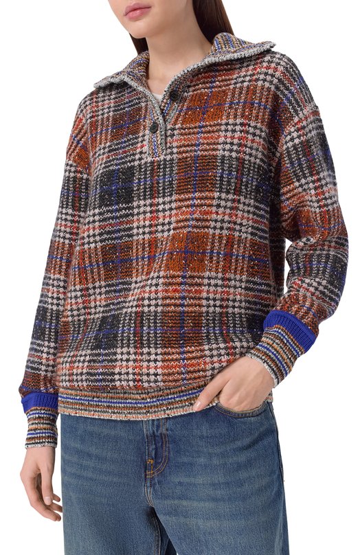 Свитер из шерсти и хлопка Missoni DS25WN2D/BC005N Разноцветный  DS25WN2D/BC005N Фото 3