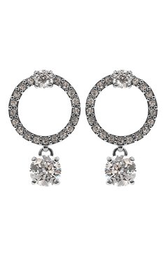 Женские серьги attract circle SWAROVSKI серебряного цвета, арт. 5563278 | Фото 1 (Материал сплава: Проставлено; Нос: Не проставлено; Материал: Металл)