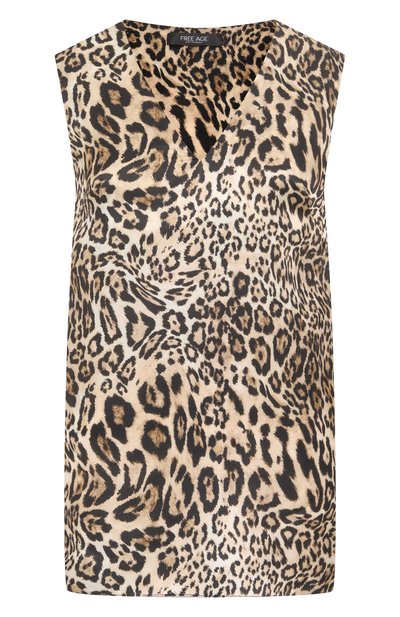 Женский топ из хлопка и шелка FREEAGE, арт. WS24.TP078M.6001.9012