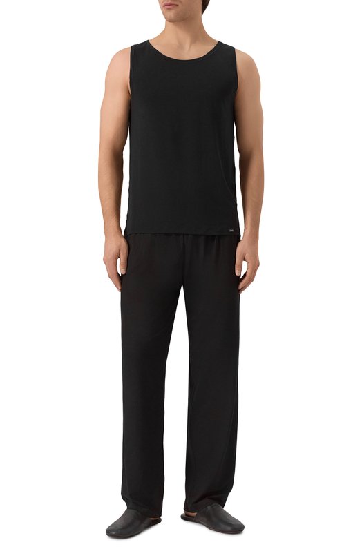 Майка из лиоцелла и хлопка Hanro 073183 Чёрный  073183 Фото 2