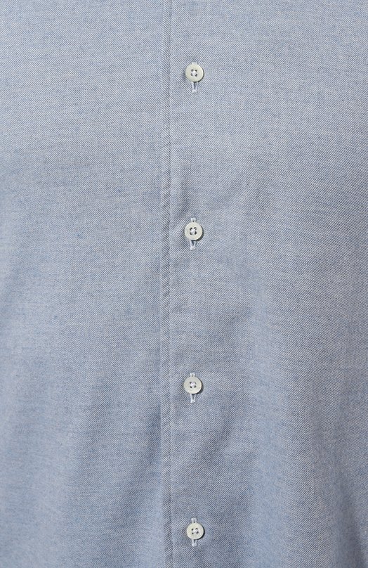 Хлопковая рубашка Corneliani 94P156-9411629 Голубой  94P156-9411629 Фото 5