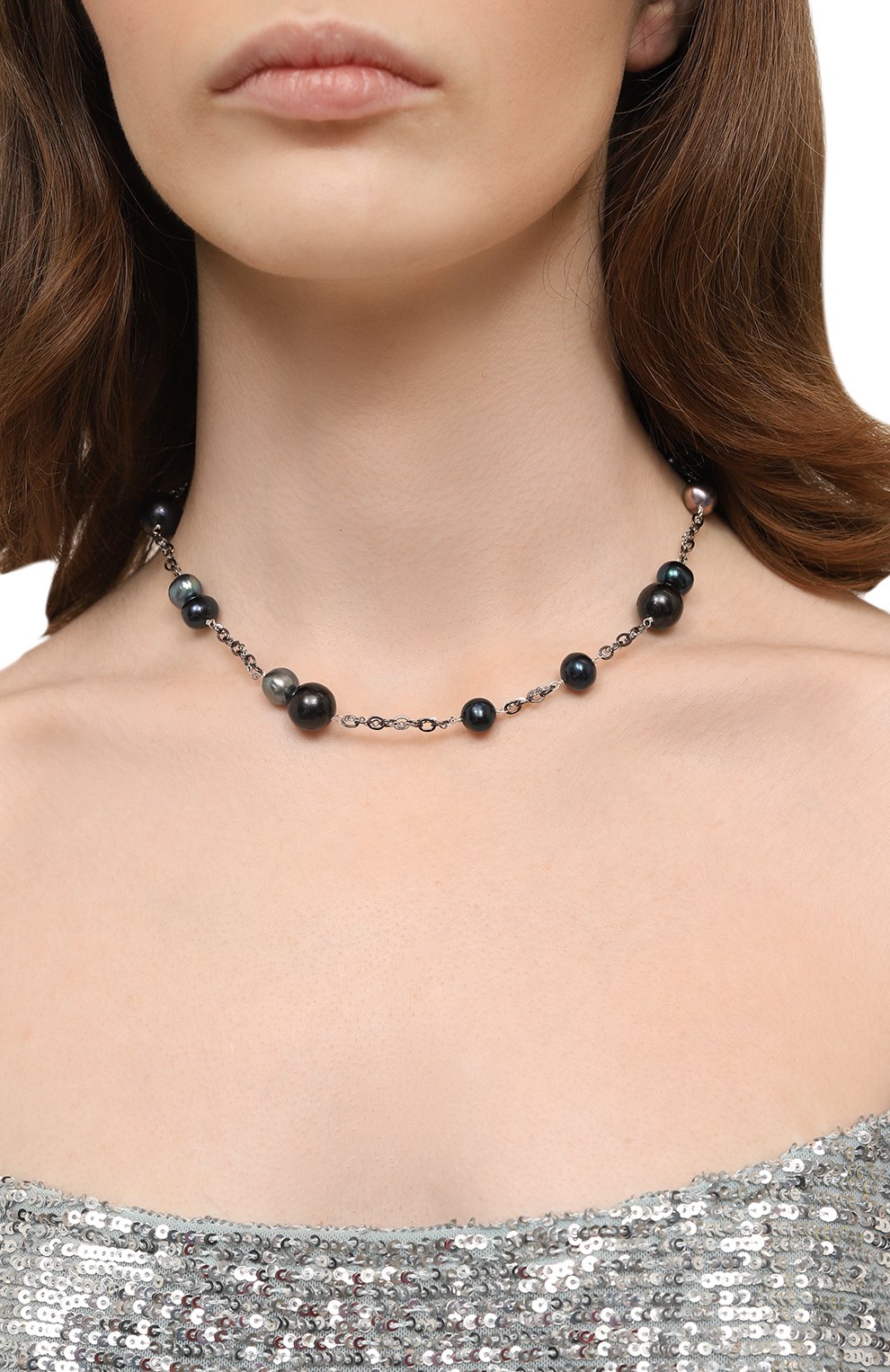 Чокер VIEN серебряного цвета по цене 35900 руб., арт. 2324-135, фото 2 Чокер VIEN, арт. 2324-135, фото 2