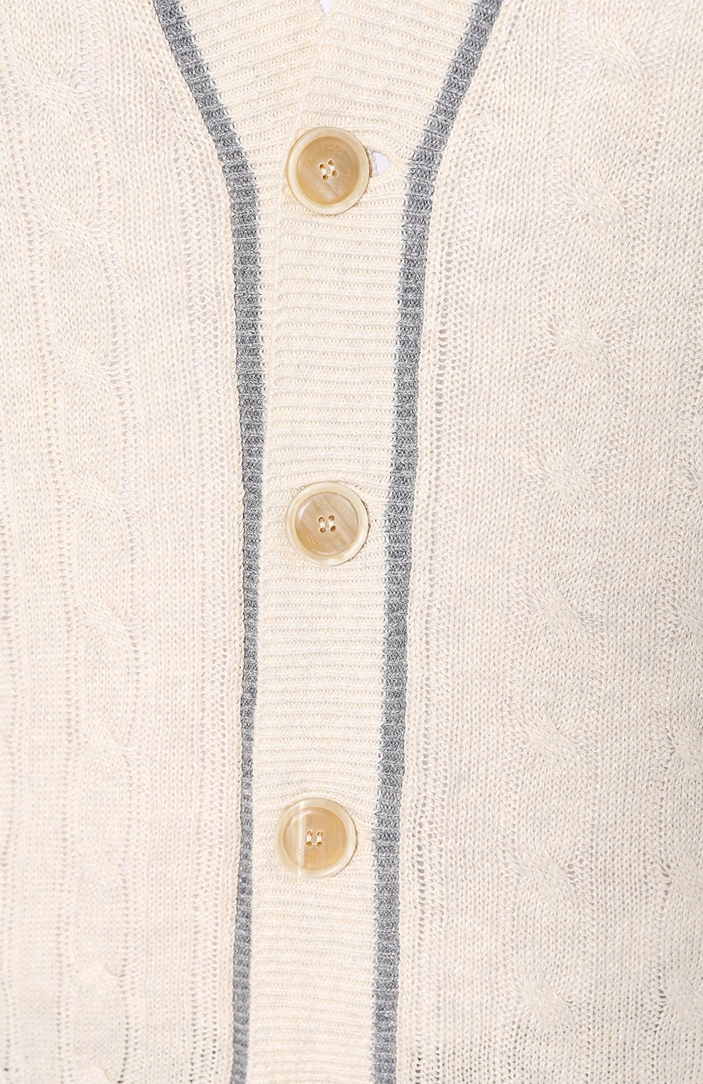 Кардиган из смеси льна и хлопка BRUNELLO CUCINELLI, арт. M2L79006, фото 5