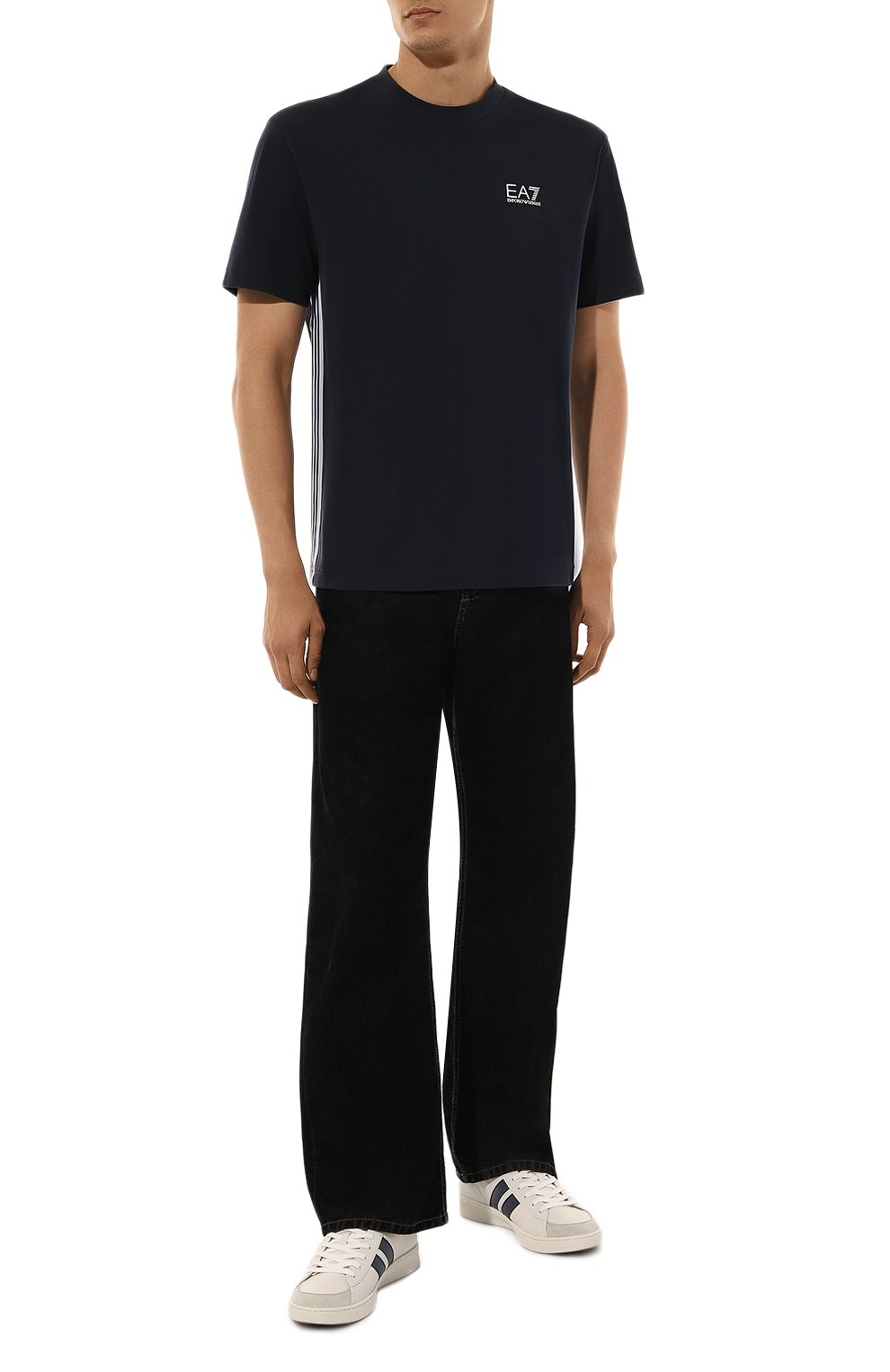 Хлопковая футболка EA7, арт. 6DPT19/PJ0LZ/L, фото 2