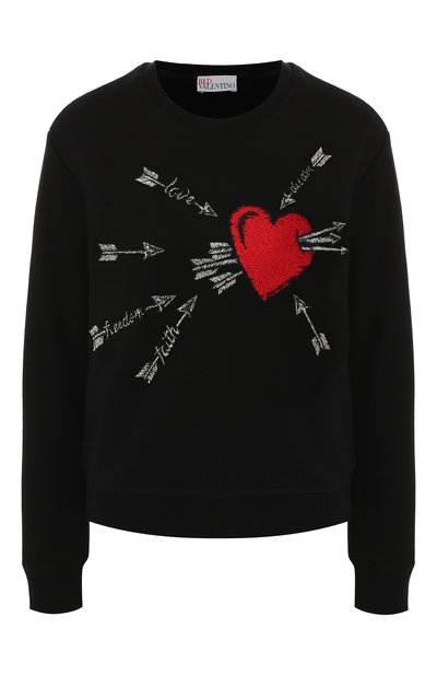 Женский хлопковый свитшот REDVALENTINO, арт. SR3MF01K/4FR