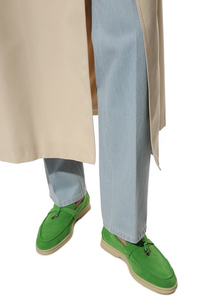 Замшевые лоферы summer charms walk LORO PIANA, арт. FAE5444, фото 3