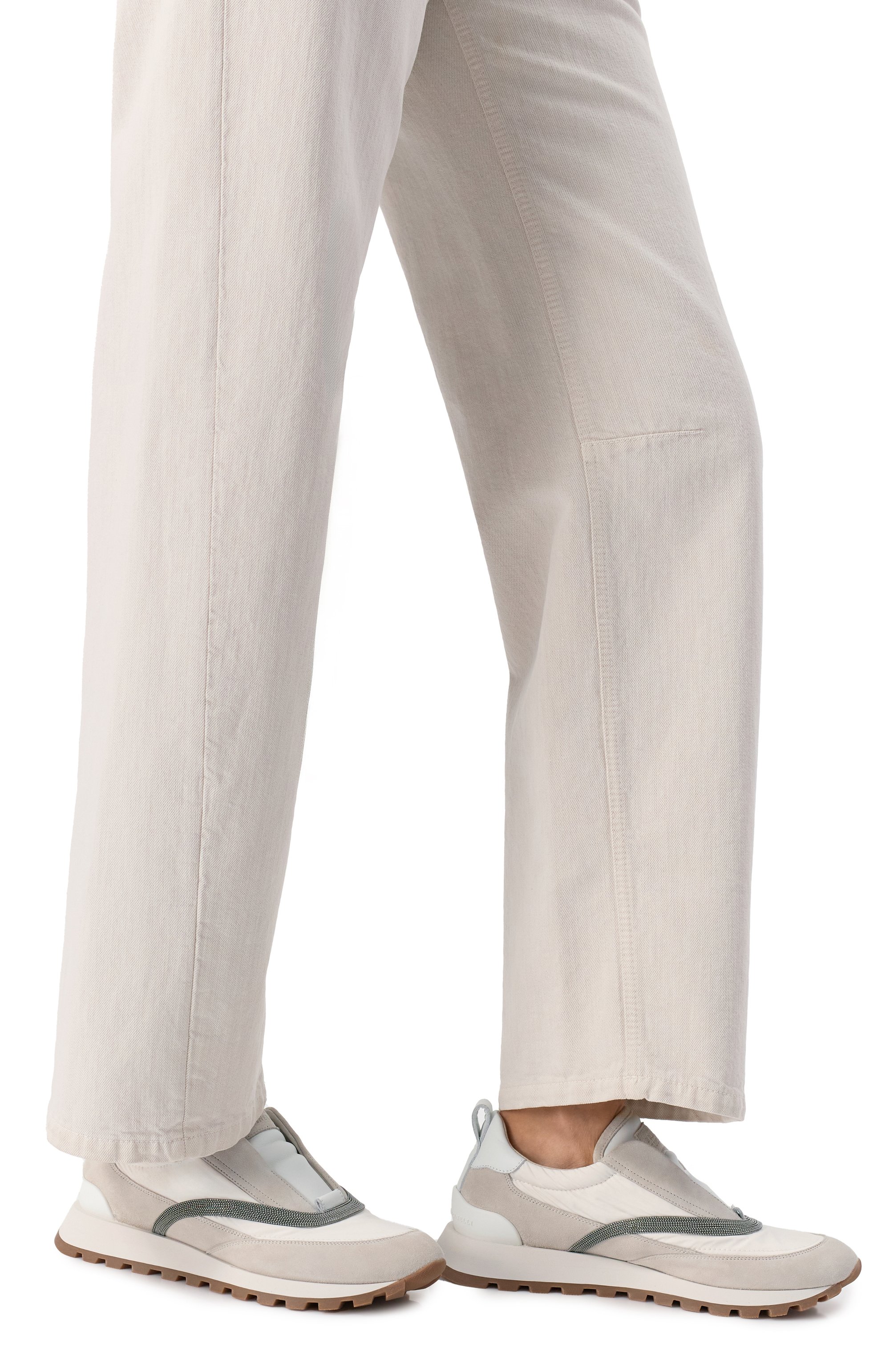 Комбинированные кроссовки BRUNELLO CUCINELLI, арт. MZSFG2900, фото 3