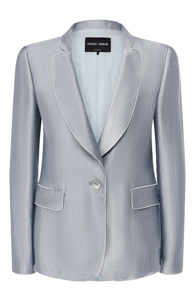 Женский жакет из смеси вискозы и льна GIORGIO ARMANI, арт. 9SHGG067/T00L7