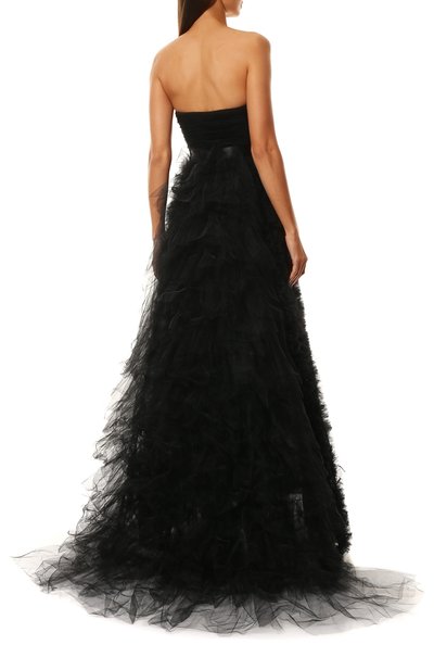 Платье OSCAR DE LA RENTA черного цвета по цене 1430000 руб., арт. S16E096BLK, фото 4 Платье OSCAR DE LA RENTA, арт. S16E096BLK, фото 4