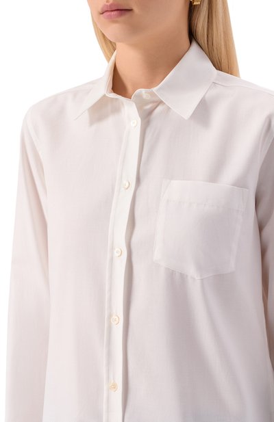 Хлопковая блузка WEEKEND MAX MARA, арт. NICHEL, фото 5