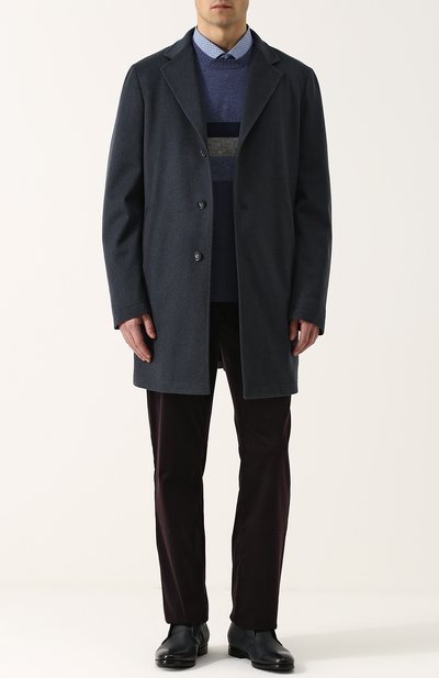 Однобортное пальто из шерсти викуньи с меховой подкладкой LORO PIANA, арт. FAG4531, фото 2