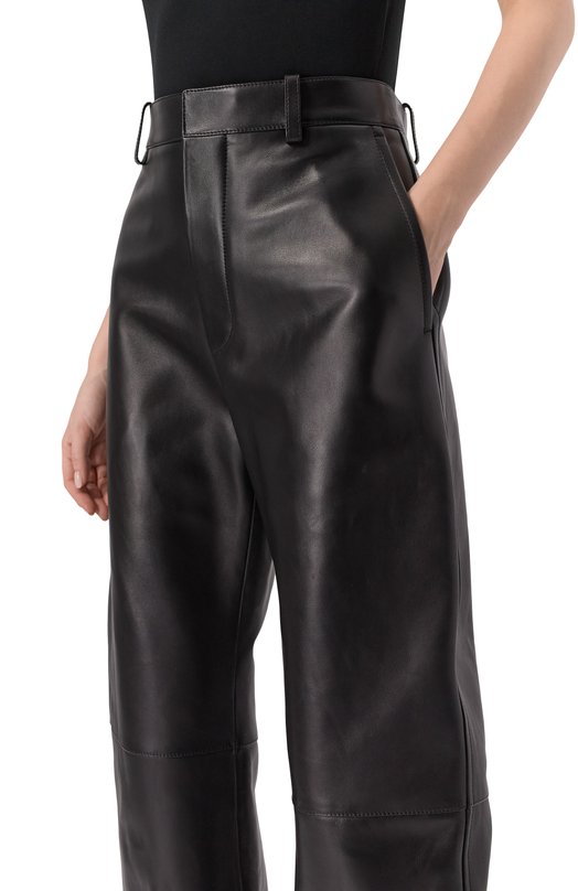 Кожаные брюки Bottega Veneta 797751 V3WT0 Чёрный  797751 V3WT0 Фото 5