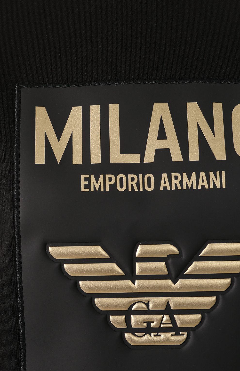 Хлопковый свитшот EMPORIO ARMANI черного цвета по цене 44150 руб., арт. 3H2M6T/2JVTZ, фото 5 Хлопковый свитшот EMPORIO ARMANI, арт. 3H2M6T/2JVTZ, фото 5
