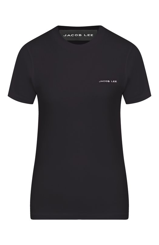 Хлопковая футболка Jacob Lee WCT093SS1B Чёрный WCT093SS1B