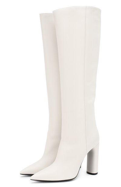 Кожаные сапоги CASADEI белого цвета по цене 127500 руб., арт. 1S001N1001FULG09999, фото 1 Кожаные сапоги CASADEI, арт. 1S001N1001FULG09999, фото 1