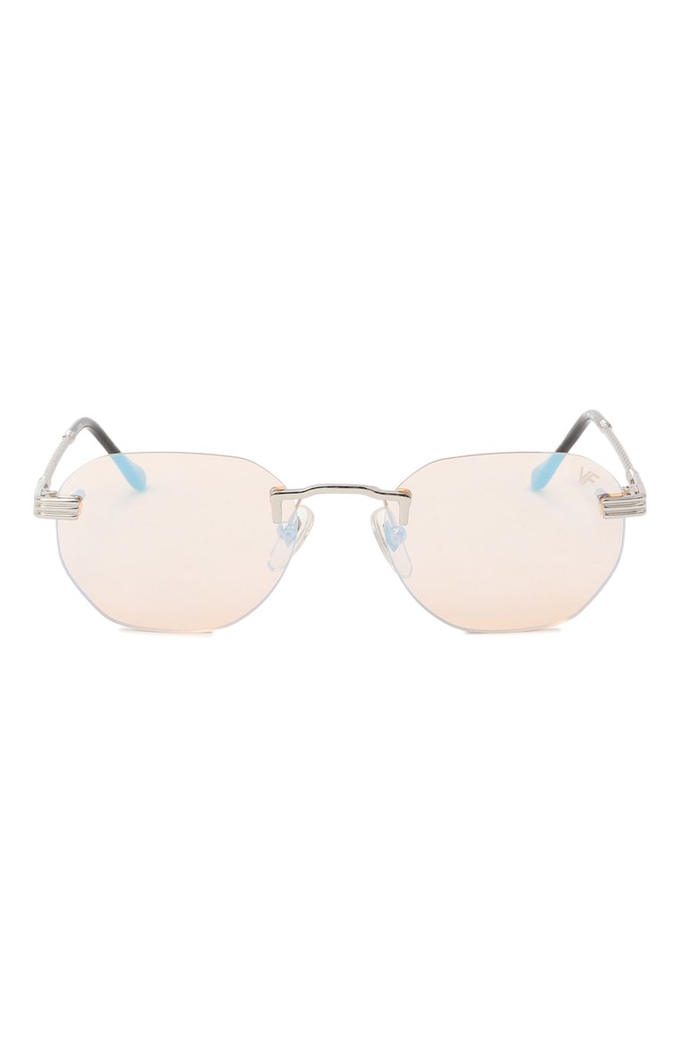 Солнцезащитные очки VINTAGE FRAMES, арт. DETR0IT PLAYER 24KT WHITE G0LD/BLUE PEACH, фото 1