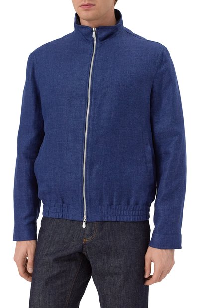 Бомбер изо льна и шерсти BRUNELLO CUCINELLI, арт. MW4826509, фото 3