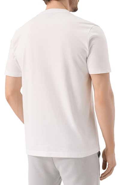 Хлопковая футболка BOSS ORANGE белого цвета по цене 7490 руб., арт. 50539194, фото 4 Хлопковая футболка BOSS ORANGE, арт. 50539194, фото 4