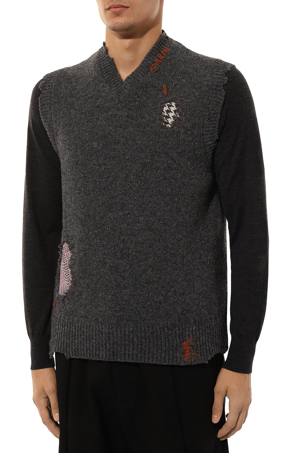 Шерстяной жилет MARNI, арт. CVMG0130Q0/UFH938, фото 3