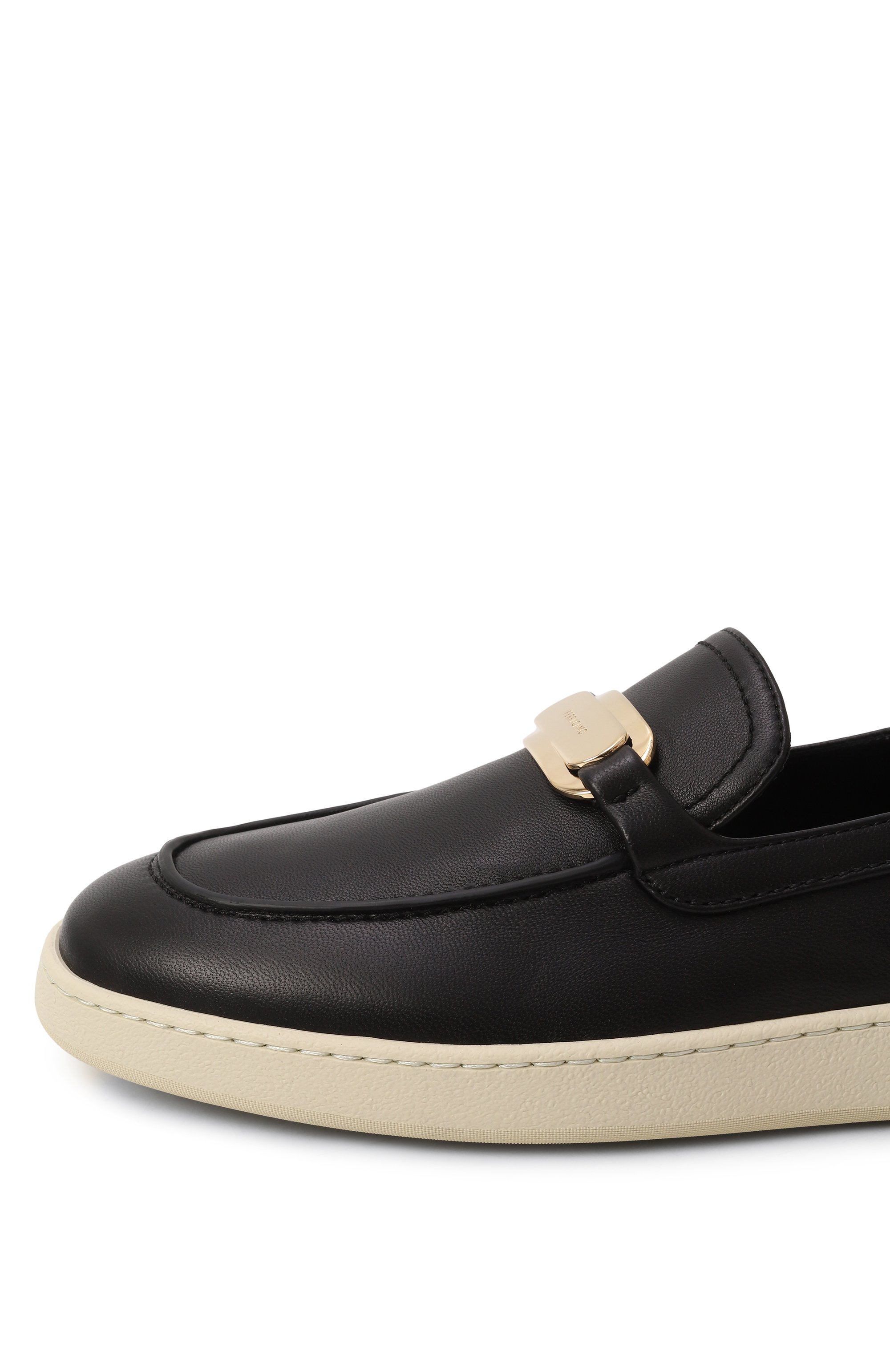 Кожаные лоферы new vara FERRAGAMO черного цвета по цене 86350 руб., арт. 030627/775026, фото 7 Кожаные лоферы new vara FERRAGAMO, арт. 030627/775026, фото 7