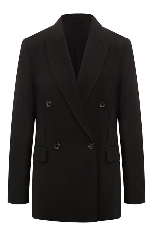 Жакет из вискозы и льна Brunello Cucinelli MH1262215 Чёрный MH1262215