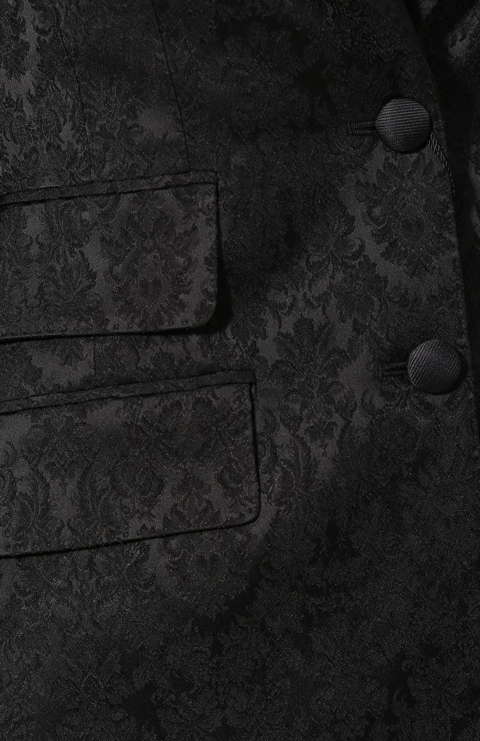 Жаккардовый жакет DOLCE & GABBANA черного цвета по цене 275000 руб., арт. F296TT/FJRDK, фото 5 Жаккардовый жакет DOLCE & GABBANA, арт. F296TT/FJRDK, фото 5