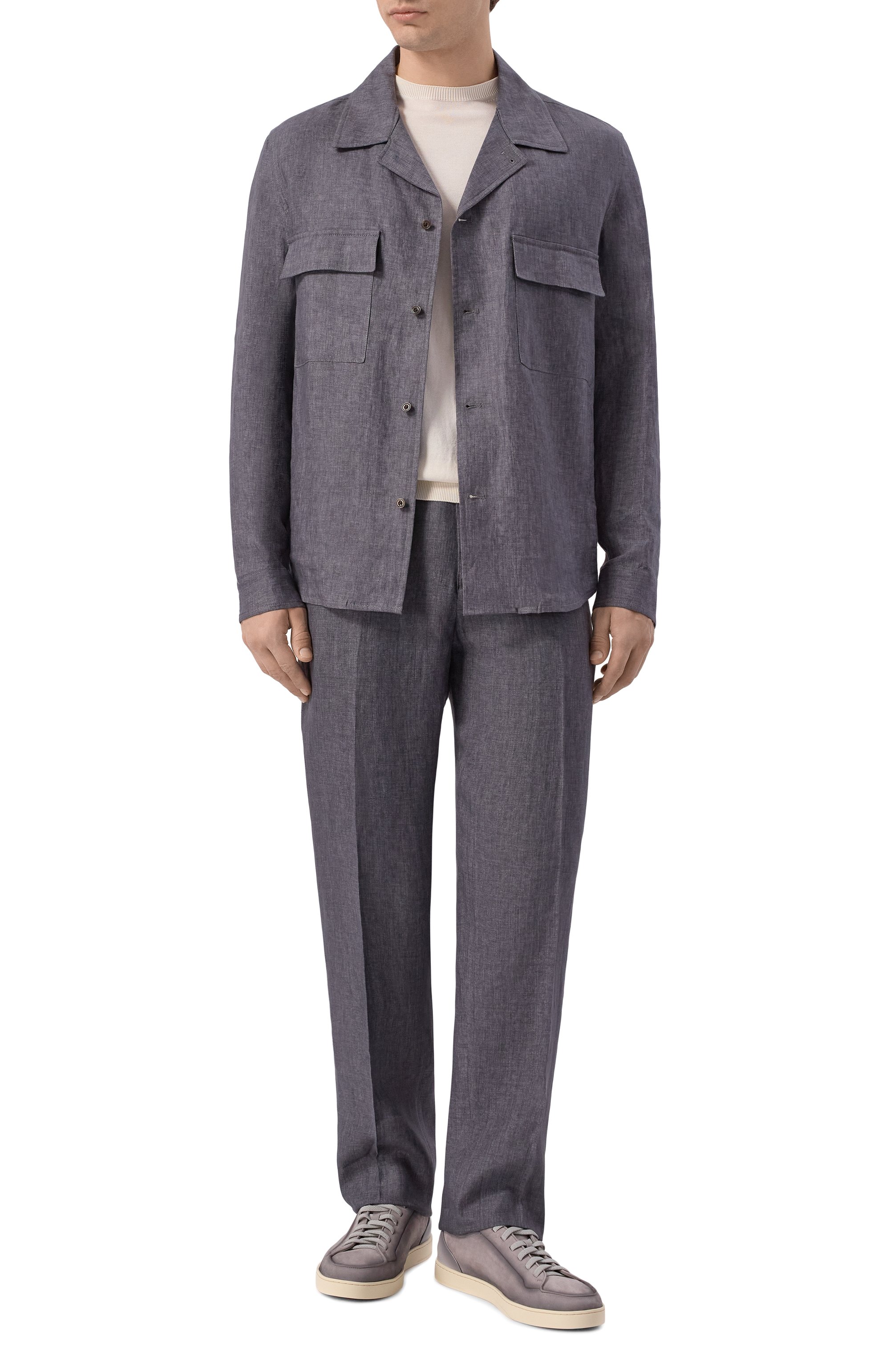 Льняные брюки ANDREA CAMPAGNA, арт. C0VENTSLFSAC/300118, фото 2