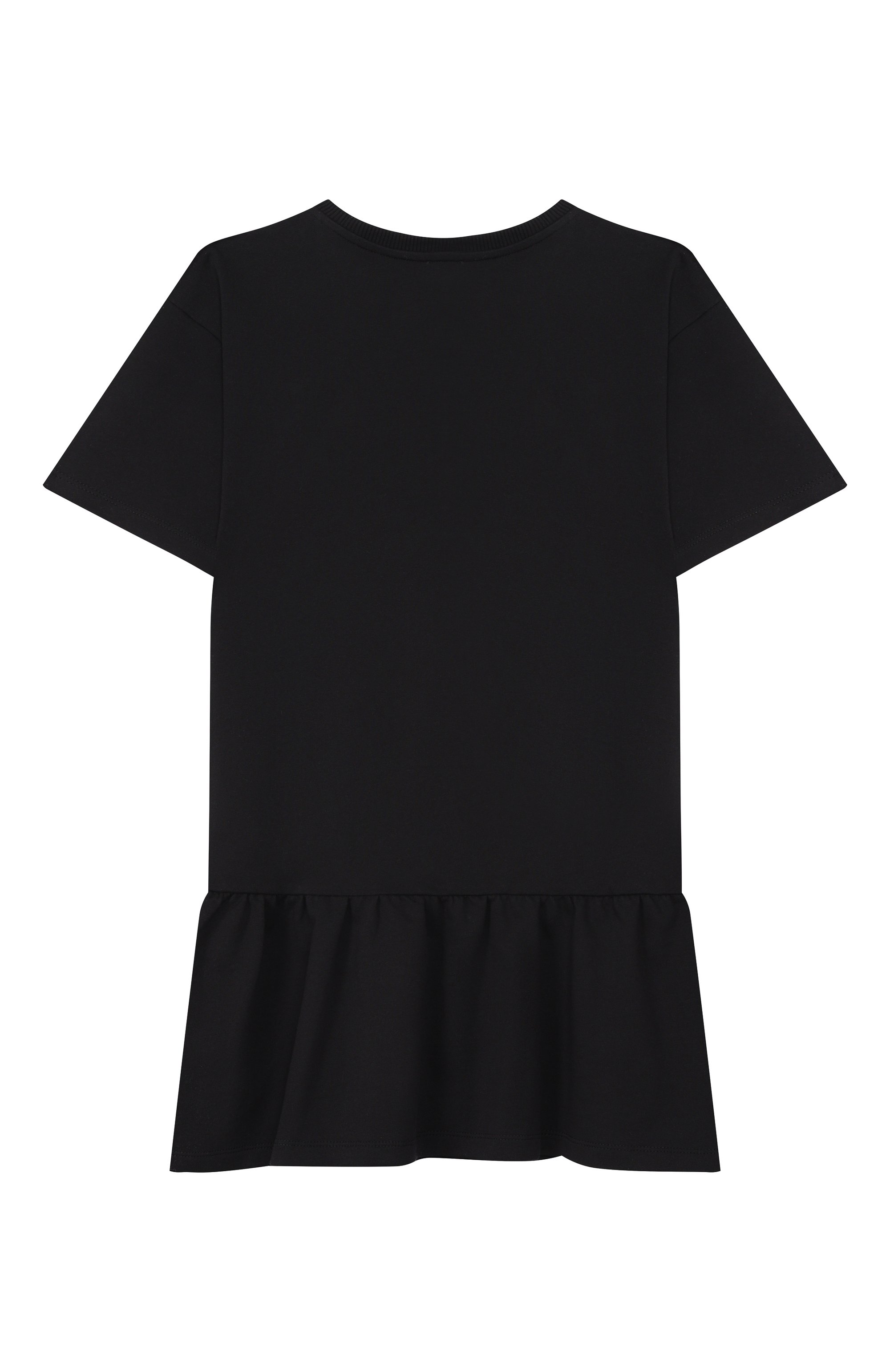 Хлопковое платье MOSCHINO черного цвета по цене 11750 руб., арт. HDV0HL/LCA19, фото 2 Хлопковое платье MOSCHINO, арт. HDV0HL/LCA19, фото 2