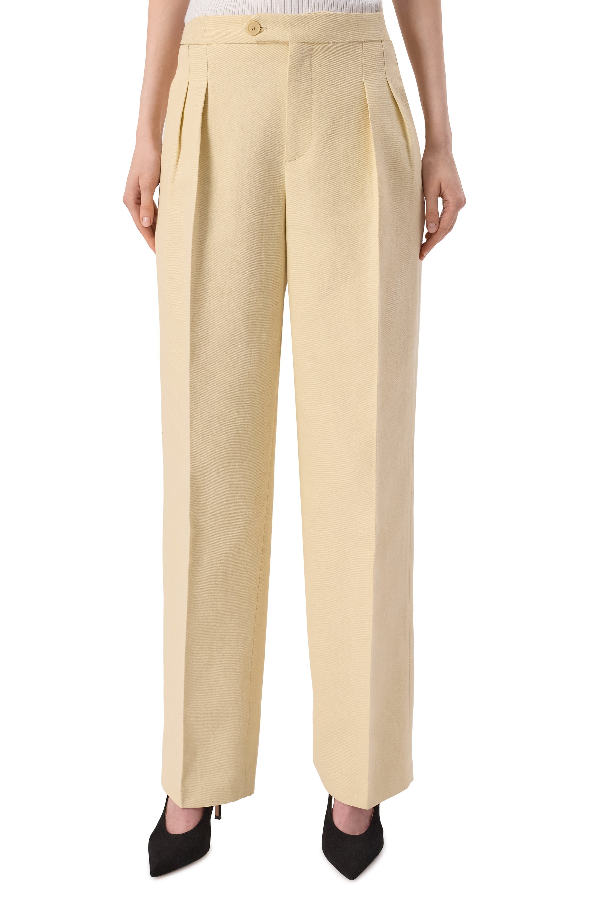 Брюки из хлопка и льна TWINSET, арт. 251TP2763, фото 3