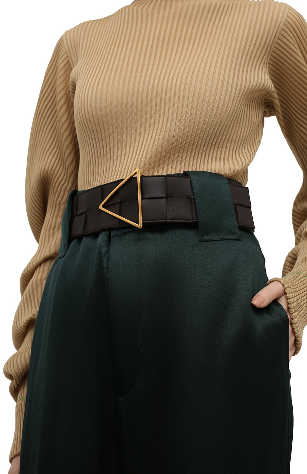 Кожаный ремень maxi intreccio BOTTEGA VENETA, арт. 651252/VMAY2, фото 2