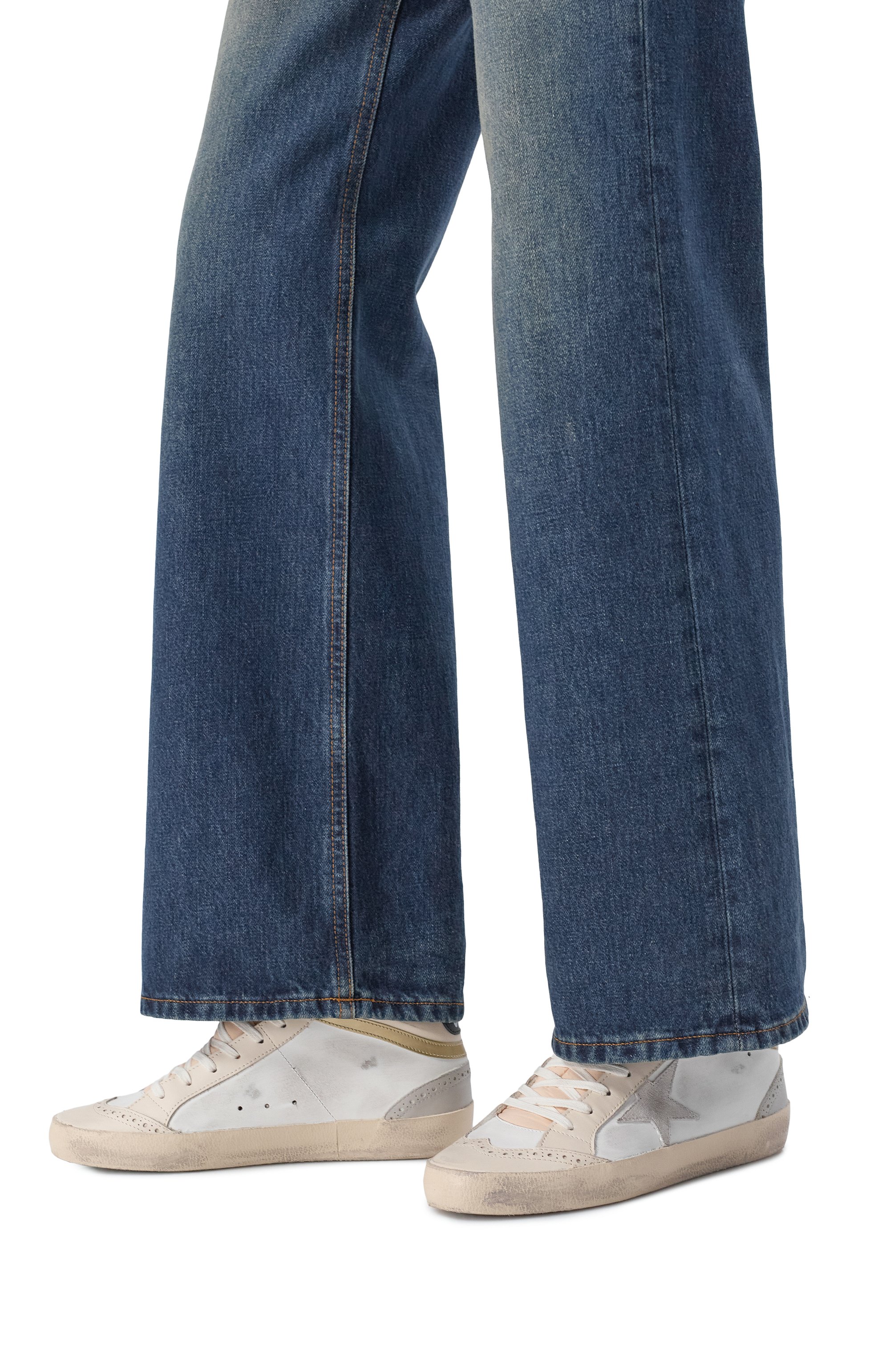 Кожаные кеды mid star GOLDEN GOOSE DELUXE BRAND, арт. GWF00123.F003018, фото 2