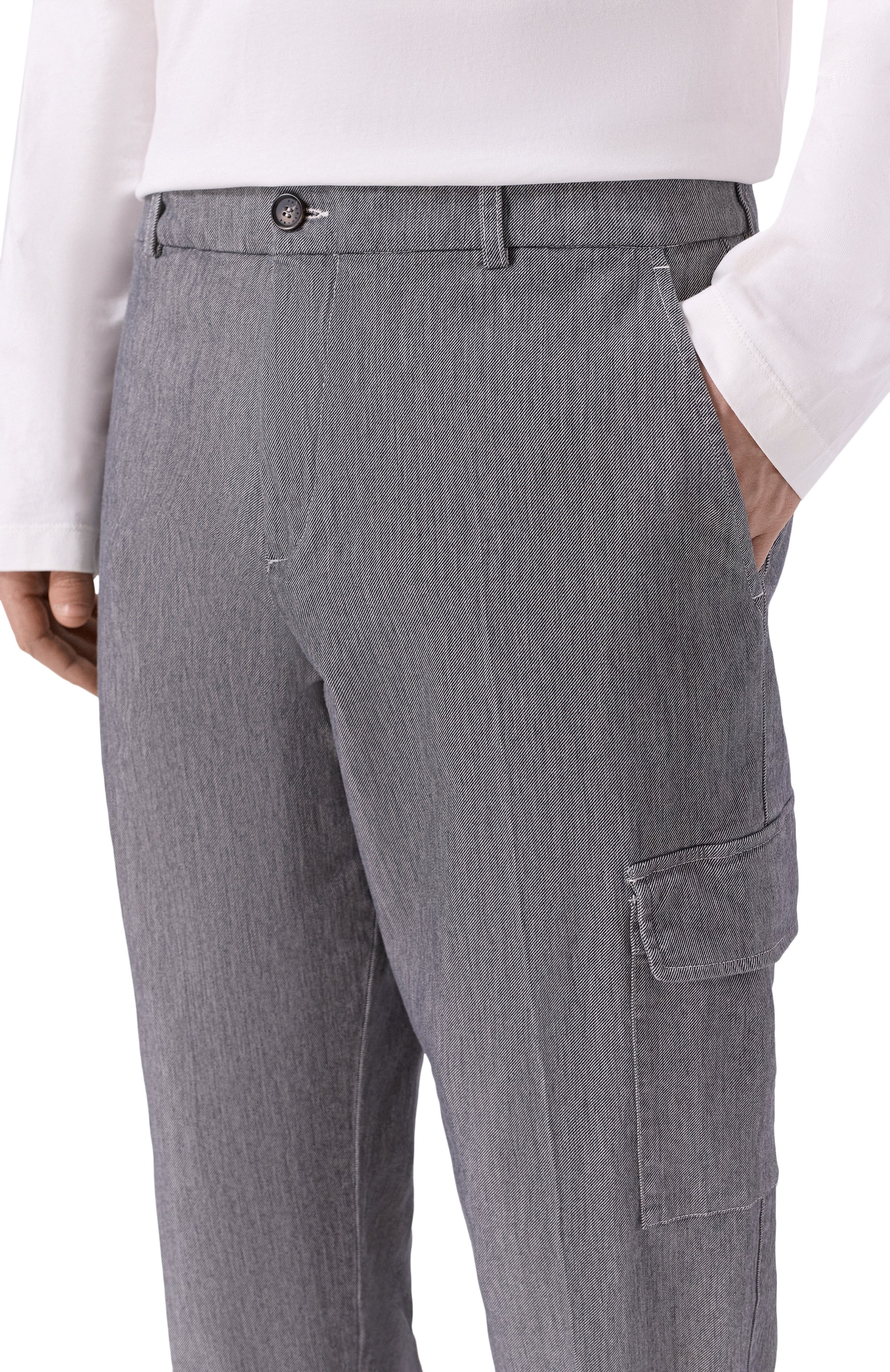 Хлопковые брюки-карго PAUL&SHARK, арт. 15314070, фото 5