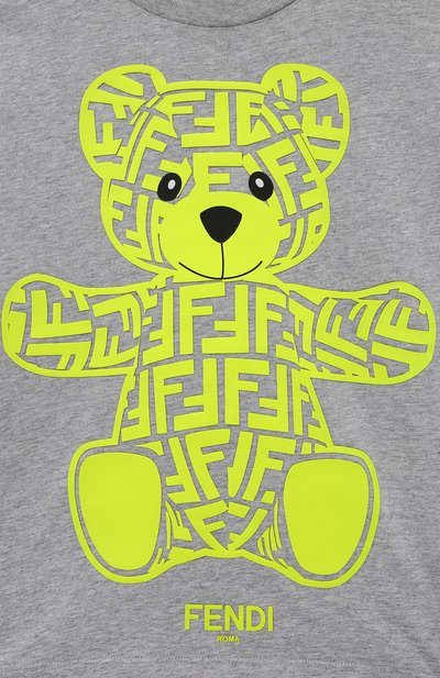 Хлопковая футболка FENDI, арт. JUI144/7AJ/8A-12+, фото 3