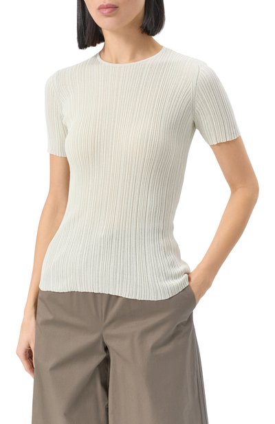 Топ из хлопка и  шелка AGNONA, арт. KT09015/7Q180M, фото 3