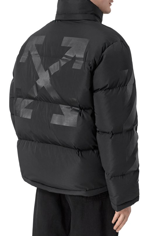 Пуховик Off-White 0MED066F25FAB001 Чёрный  0MED066F25FAB001 Фото 6