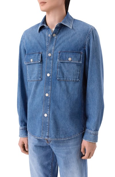 Джинсовая куртка JACOB COHEN синего цвета по цене 79700 руб., арт. JUM_E0017 080 T847A S1, фото 3 Джинсовая куртка JACOB COHEN, арт. JUM_E0017 080 T847A S1, фото 3