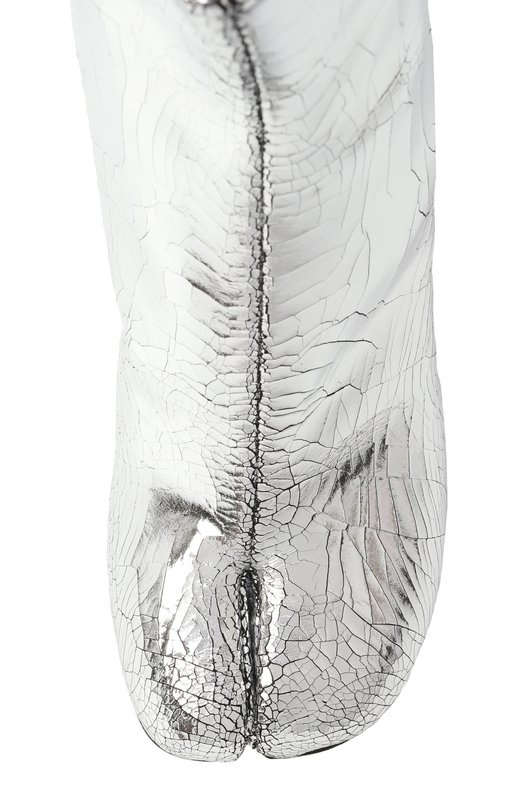 Кожаные ботильоны Tabi Maison Margiela S58WU0260/P5016 Серебряный  S58WU0260/P5016 Фото 6