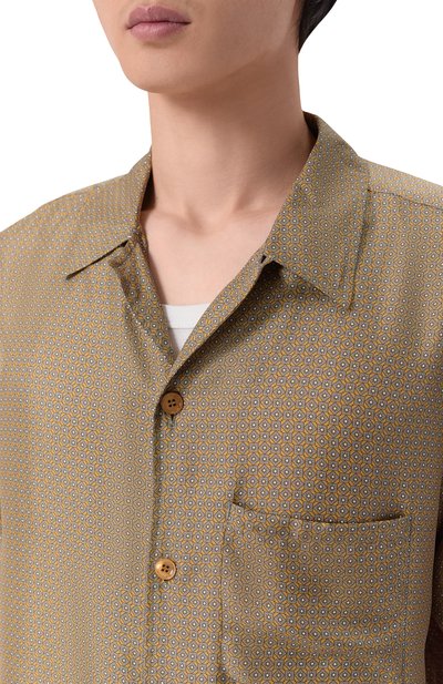 Шелковая рубашка SAINT LAURENT, арт. 860621/Y2N62, фото 5