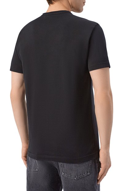 Хлопковая футболка DOLCE & GABBANA черного цвета по цене 45950 руб., арт. G8PT1T/G7P1B, фото 4 Хлопковая футболка DOLCE & GABBANA, арт. G8PT1T/G7P1B, фото 4