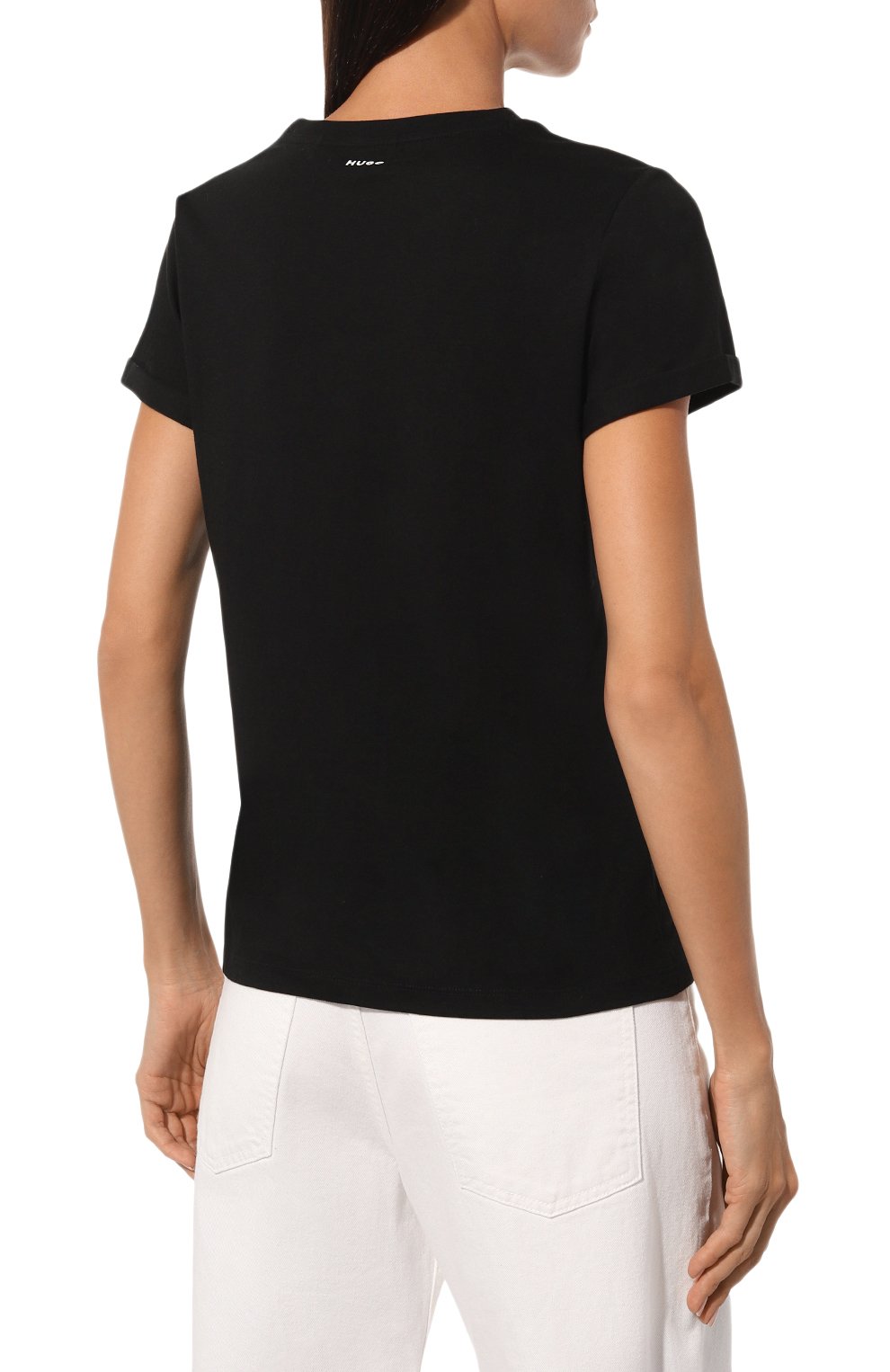 Хлопковая футболка HUGO, арт. 50417212, фото 4