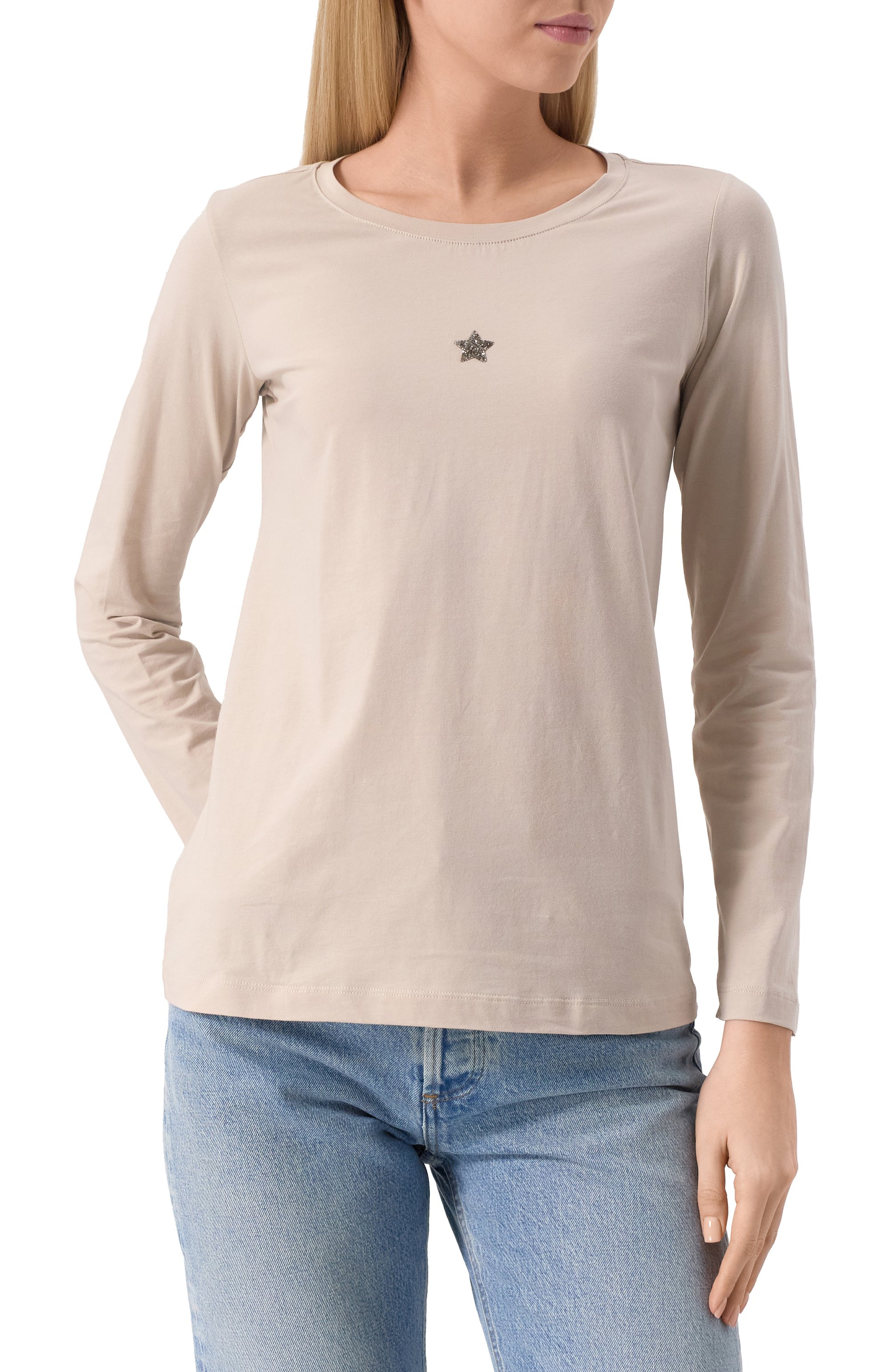 Хлопковый лонгслив LORENA ANTONIAZZI, арт. TS10/9999, фото 3