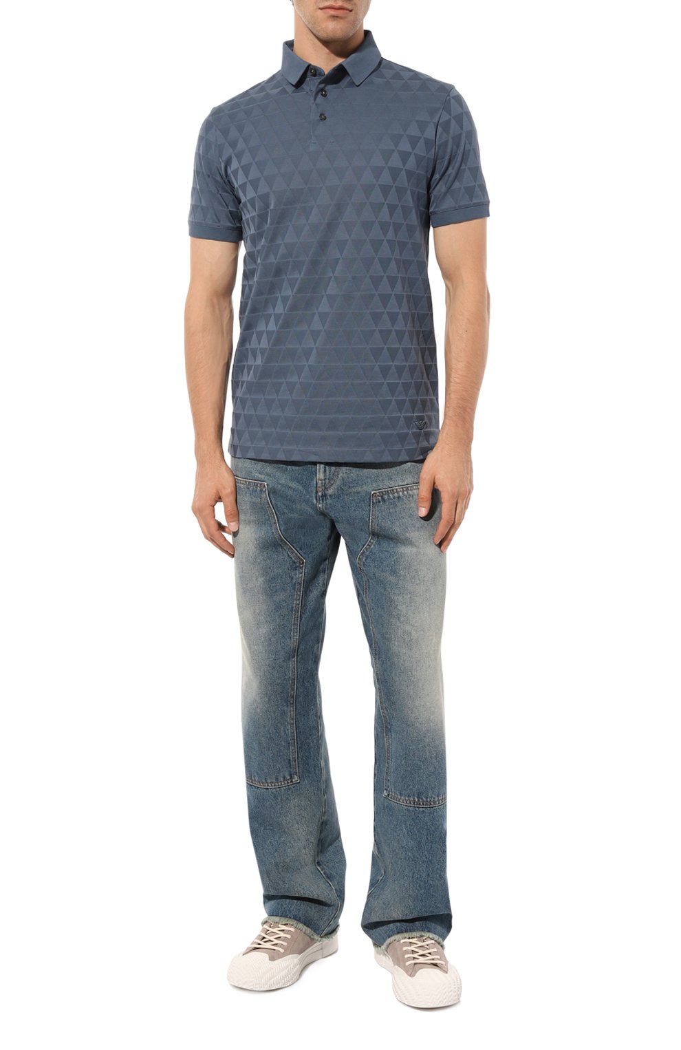 Хлопковое поло EMPORIO ARMANI, арт. 6R1F87/1JGYZ, фото 2